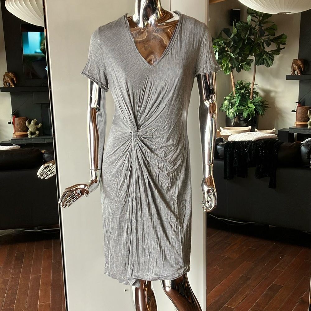 Planet ruched jersey dress l
